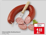 Schwarzwälder Knoblauchwurst im Angebot bei Marktkauf in Nürtingen Schwarzwälder Knoblauchwurst Angebote bei Marktkauf Nürtingen für 1,69 €