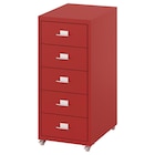 Schubladenelement auf Rollen rot 28x44x65 cm von HELMER im aktuellen IKEA Prospekt für 49,99 €