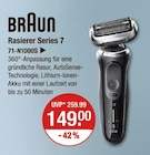 Rasierer Series 71-N1000S von Braun im aktuellen V-Markt Prospekt für 149,00 €