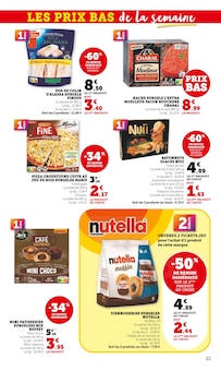 Promotion Nutella dans le prospectus Hyper U, valable du 09/09/2025 au 21/09/2025 Promo Nutella dans le catalogue Hyper U du moment à la page 21