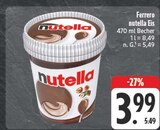 nutella Eis Angebote von Ferrero bei EDEKA Fürth für 3,99 €