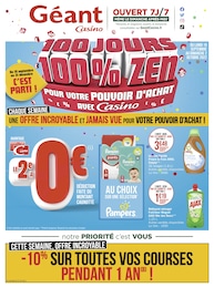 Géant Casino Catalogue "100 jours 100% zen", 32 pages, Thiais,  19/09/2022 - 02/10/2022