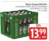 Büble Bier im Angebot bei EDEKA in Karlstadt Büble Bier Angebote von Allgäuer Brauhaus bei EDEKA Karlstadt für 13,99 €