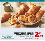 Assortiment de mini viennoiseries - U en promo chez U Express Assortiment de mini viennoiseries - U dans le catalogue U Express