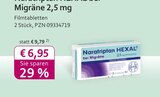 Naratriptan bei Migräne bei mea - meine apotheke im Prospekt "" für 6,95 €