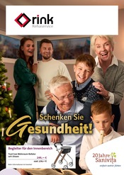 RiNK Rehaservice GmbH & Co. KG Sanitätshäuser Prospekt der aktuellen Woche mit 6 Seiten, gültig von 12.11.2025 bis 31.01.2026, in Sulzbach und Umgebung Aktueller RiNK Rehaservice GmbH & Co. KG Sanitätshäuser Prospekt in Sulzbach und Umgebung, "Schenken Sie Gesundheit!" mit 6 Seiten, 12.11.2025 - 31.01.2026