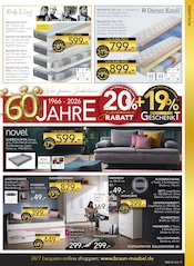 Matratze im BRAUN Möbel-Center Prospekt in Tübingen Aktueller BRAUN Möbel-Center Prospekt mit Matratze, "Wir feiern Jubiläum!", Seite 17
