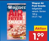 Air Fryer Snacks im Angebot bei Netto Marken-Discount in Friedrichshafen Air Fryer Snacks Angebote von Wagner bei Netto Marken-Discount Friedrichshafen für 1,99 €