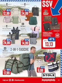 Reisetasche im aktuellen Kaufhaus Stolz Prospekt (Bremerhaven) Reisetasche im Kaufhaus Stolz Prospekt "STOLZ. Das Kaufhaus im Norden." mit 16 Seiten (Bremerhaven)