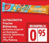 Frischer Blätterteig von GUT&GÜNSTIG im aktuellen EDEKA Prospekt