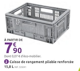 Promo Caisse de rangement pliable renforcée à 7,90 € dans le catalogue Mr. Bricolage à Les Fins