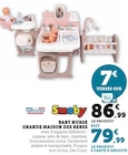 BABY NURSE GRANDE MAISON DES BEBES - Smoby dans le catalogue Super U