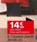Coussin Jacob 45x45 cm en promo chez But Coussin Jacob 45x45 cm dans le catalogue But