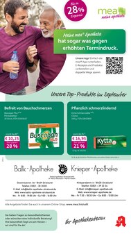 mea - meine apotheke Prospekt der Woche "Unsere September-Angebote" Seite 1, 01.09.2025 bis 30.09.2025 für Stralsund Aktueller mea - meine apotheke Prospekt "Unsere September-Angebote" Seite 1 von 4 Seiten für Stralsund