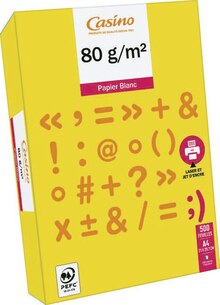 Ramette de 500 feuilles A4 - Géant Casino à Vanves Ramette de 500 feuilles A4 en promo chez Géant Casino Vanves à 2,20 €