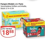 Windeln im Angebot bei GLOBUS in Gotha Windeln Angebote von Pampers bei GLOBUS Gotha für 18,88 €