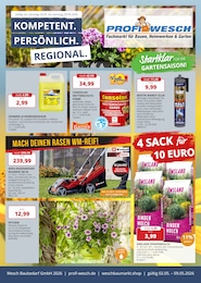 Aktueller PROFI Wesch Baumärkte Prospekt für Eschwege: KOMPETENT. PERSÖNLICH. REGIONAL. mit 8} Seiten, 02.05.2026 - 09.05.2026