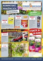 Aktueller PROFI Wesch Baumärkte Prospekt in Weinbergen und Umgebung, "KOMPETENT. PERSÖNLICH. REGIONAL." mit 8 Seiten, 02.05.2026 - 09.05.2026