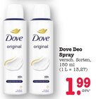 Deo Spray Angebote von Dove bei E center Wiesbaden für 1,99 €