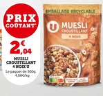 Promo MUESLI CROUSTILLANT 4 NOIX à 2,04 € dans le catalogue U Express à Bouviers
