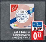 EDEKA - Schinkenwurst Angebot im Prospekt Schinkenwurst bei EDEKA im Prospekt "" für 0,72 €