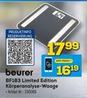 BF183 Limited Edition Körperanalyse-Waage Angebote von beurer bei EURONICS Lüdenscheid für 16,19 €