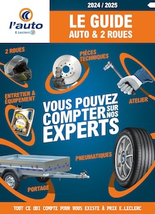 Prospectus E.Leclerc de la semaine "Le guide auto & 2 roues" avec 1 pages, valide du 23/04/2024 au 31/12/2024 pour Gaillac et alentours