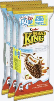 Kinder Surprise - KINDER dans le catalogue Géant Casino KINDER Maxi king - KINDER à 0,95 € en promo chez Géant Casino