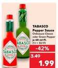 Pepper Sauce Chilisauce Classic von Tabasco im aktuellen Kaufland Prospekt für 1,99 €