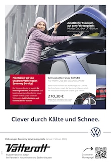 Volkswagen Eschershausen Prospekt der aktuellen Woche, gültig von 01.01.2026 bis 28.02.2026 Aktueller Volkswagen Eschershausen Prospekt "Startklar für den Winter" mit 1 Seite