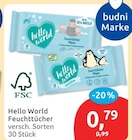 Feuchttücher Wipes von Hello World im aktuellen budni Prospekt