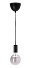 Hängeleuchte schwarz/rund Klarglas grau Angebote von SUNNEBY / MOLNART bei IKEA Solingen für 17,99 €