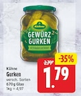 Gurken von Kühne für 1,79 € bei EDEKA im Angebot Gurken von Kühne im aktuellen EDEKA Prospekt