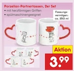 Porzellan-Partnertassen Angebote bei Netto Marken-Discount Oldenburg für 3,99 €