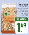 Basis-Müsli 5-Korn-Mix im EDEKA Prospekt Basis-Müsli 5-Korn-Mix von Edeka Bio im aktuellen EDEKA Prospekt für 1,69 €