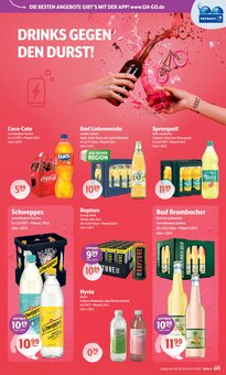 Wasser im Getränke Hoffmann Prospekt "Aktuelle Angebote" mit 10 Seiten (Cottbus)