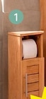 Meuble réserve & dérouleur papier wc 1 porte en promo chez Maxi Bazar Lens à 24,99 €