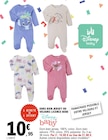 Dors bien jersey ou velours licence веве - DISNEY BABY dans le catalogue E.Leclerc
