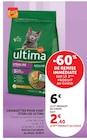 Croquettes pour chat Stérilisé - ULTIMA dans le catalogue Super U
