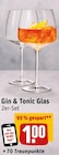 Aktuelles Gin & Tonic Glas Angebot bei REWE in Magdeburg ab 1,00 €