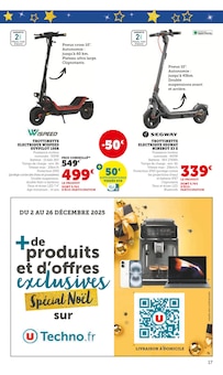 Promotion Trottinette dans le prospectus Hyper U, valable du 02/12/2025 au 24/12/2025 Promo Trottinette dans le catalogue Hyper U du moment à la page 17