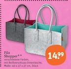 Filz Shopper im tegut Prospekt Filz Shopper von im aktuellen tegut Prospekt für 14,99 €