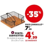 Promo Porte-serviettes à 4,99 € dans le catalogue Hyper U à Les Herbiers