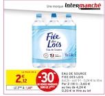 Eau de Source - Fiee des Lois en promo chez Intermarché Perpignan à 1,48 €