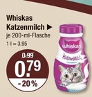Katzenmilch Angebote von Whiskas bei V-Markt Regensburg für 0,79 €
