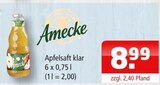 Apfelsaft klar bei Getränke Oase im Prospekt "" für 8,99 €
