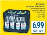 natürliches Mineralwasser Angebote von Gerolsteiner bei diska Görlitz für 6,99 €