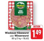 Käsewurst im Angebot bei EDEKA in Trier Käsewurst Angebote von Wiesbauer bei EDEKA Trier für 1,49 €