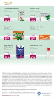Nasenspray im aktuellen mea - meine apotheke Prospekt (Regensburg) Nasenspray im mea - meine apotheke Prospekt "Unsere April-Angebote" mit 4 Seiten (Regensburg)