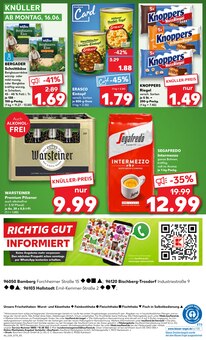 Warsteiner im aktuellen Kaufland Prospekt (Bamberg) Warsteiner im Kaufland Prospekt "Aktuelle Angebote" mit 54 Seiten (Bamberg)